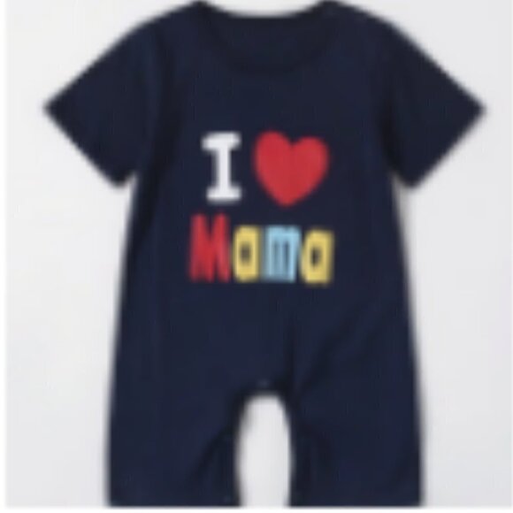 NEW  "I Love Mama" One Piece Outfit - Picture 1 of 3